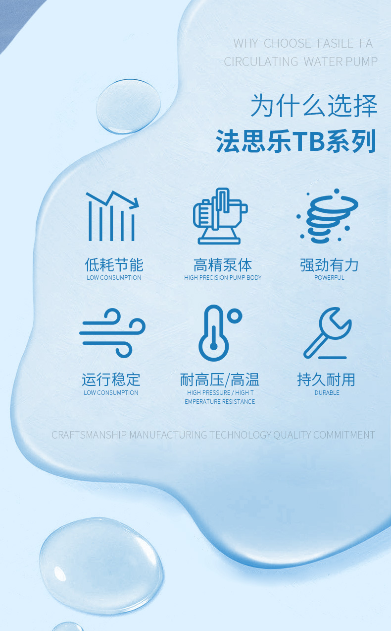 法思乐TB系列铸铜循环水泵(图2)