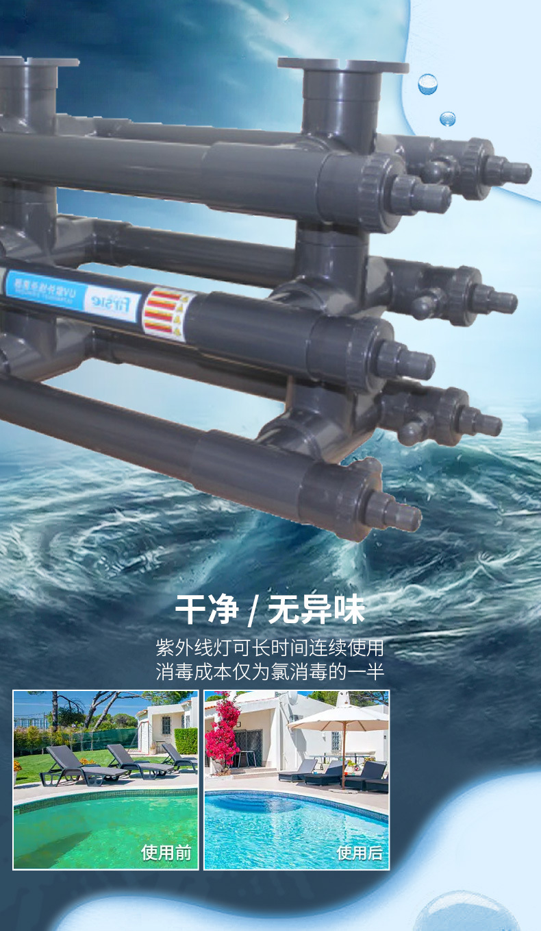 法思乐塑料管道过流式UV紫外线杀菌器(图7)