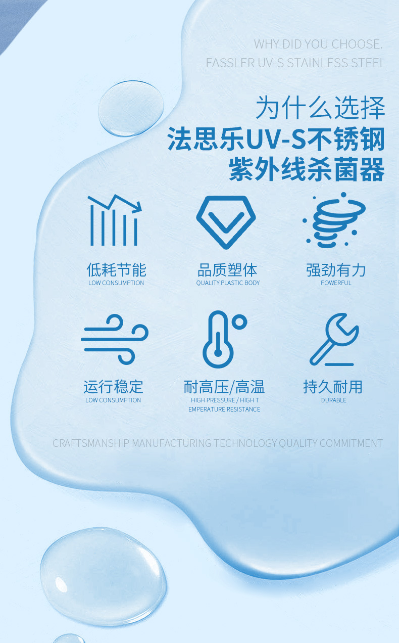 法思乐UV-S不锈钢紫外线消毒器(图2)